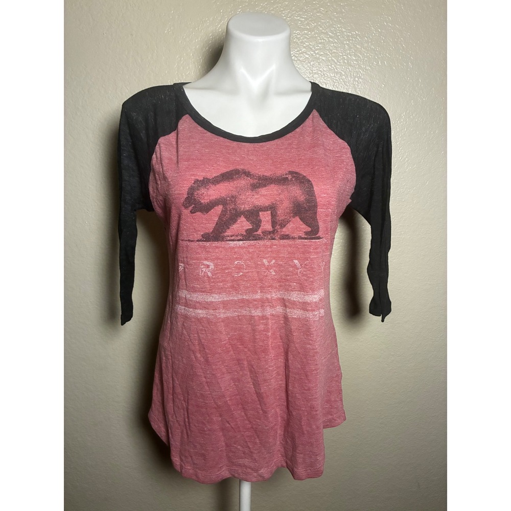 Roxy women's 3/4-sleeve raglan baseball tee